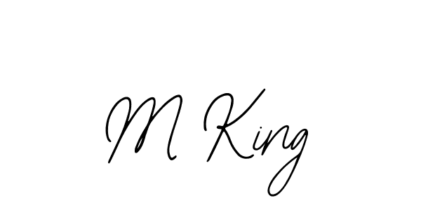 Also we have M King name is the best signature style. Create professional handwritten signature collection using Bearetta-2O07w autograph style. M King signature style 12 images and pictures png