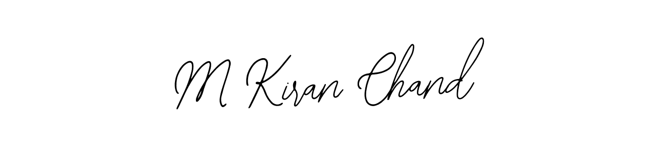 How to make M Kiran Chand name signature. Use Bearetta-2O07w style for creating short signs online. This is the latest handwritten sign. M Kiran Chand signature style 12 images and pictures png