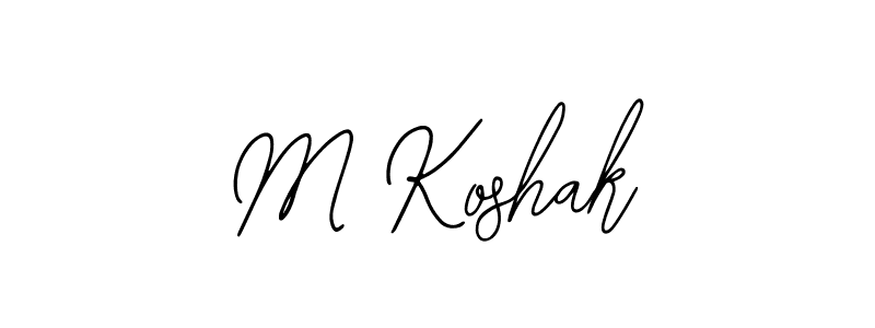 Make a beautiful signature design for name M Koshak. Use this online signature maker to create a handwritten signature for free. M Koshak signature style 12 images and pictures png