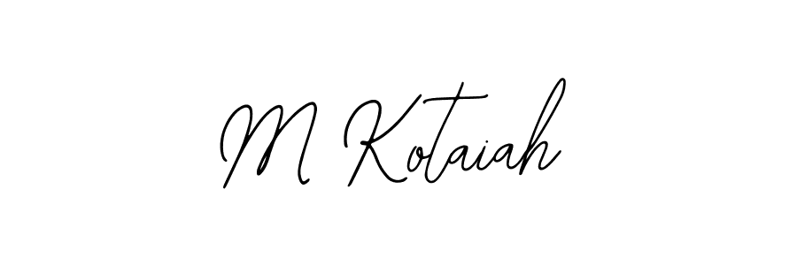 M Kotaiah stylish signature style. Best Handwritten Sign (Bearetta-2O07w) for my name. Handwritten Signature Collection Ideas for my name M Kotaiah. M Kotaiah signature style 12 images and pictures png