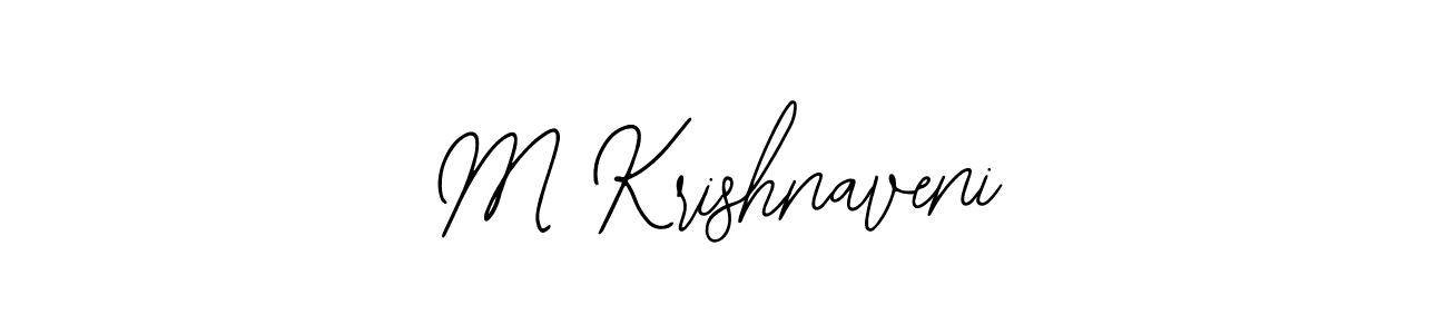 Create a beautiful signature design for name M Krishnaveni. With this signature (Bearetta-2O07w) fonts, you can make a handwritten signature for free. M Krishnaveni signature style 12 images and pictures png
