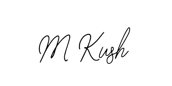 How to make M Kush name signature. Use Bearetta-2O07w style for creating short signs online. This is the latest handwritten sign. M Kush signature style 12 images and pictures png