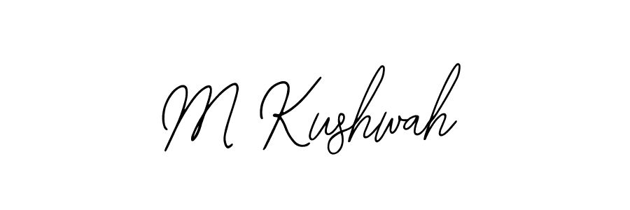 Bearetta-2O07w is a professional signature style that is perfect for those who want to add a touch of class to their signature. It is also a great choice for those who want to make their signature more unique. Get M Kushwah name to fancy signature for free. M Kushwah signature style 12 images and pictures png