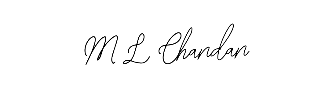 Make a short M L Chandan signature style. Manage your documents anywhere anytime using Bearetta-2O07w. Create and add eSignatures, submit forms, share and send files easily. M L Chandan signature style 12 images and pictures png