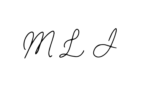 You should practise on your own different ways (Bearetta-2O07w) to write your name (M L J) in signature. don't let someone else do it for you. M L J signature style 12 images and pictures png