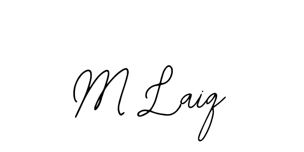 Make a beautiful signature design for name M Laiq. Use this online signature maker to create a handwritten signature for free. M Laiq signature style 12 images and pictures png