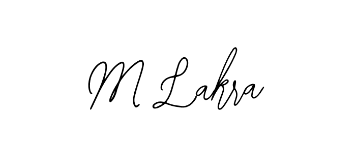 Also we have M Lakra name is the best signature style. Create professional handwritten signature collection using Bearetta-2O07w autograph style. M Lakra signature style 12 images and pictures png