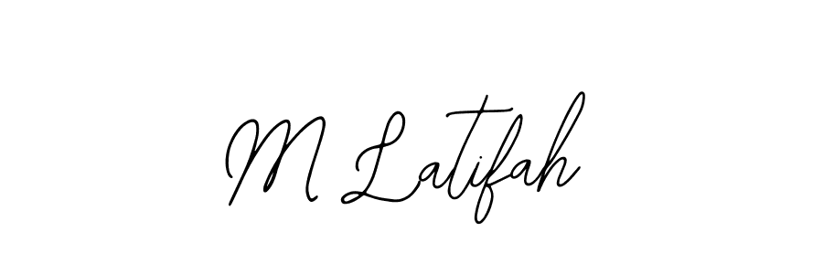 Also we have M Latifah name is the best signature style. Create professional handwritten signature collection using Bearetta-2O07w autograph style. M Latifah signature style 12 images and pictures png