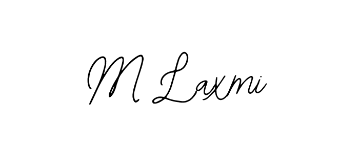 Create a beautiful signature design for name M Laxmi. With this signature (Bearetta-2O07w) fonts, you can make a handwritten signature for free. M Laxmi signature style 12 images and pictures png