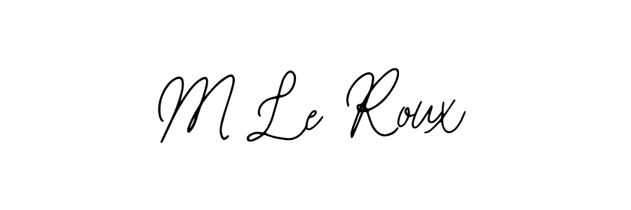 Also You can easily find your signature by using the search form. We will create M Le Roux name handwritten signature images for you free of cost using Bearetta-2O07w sign style. M Le Roux signature style 12 images and pictures png