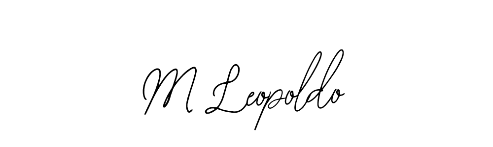 Create a beautiful signature design for name M Leopoldo. With this signature (Bearetta-2O07w) fonts, you can make a handwritten signature for free. M Leopoldo signature style 12 images and pictures png