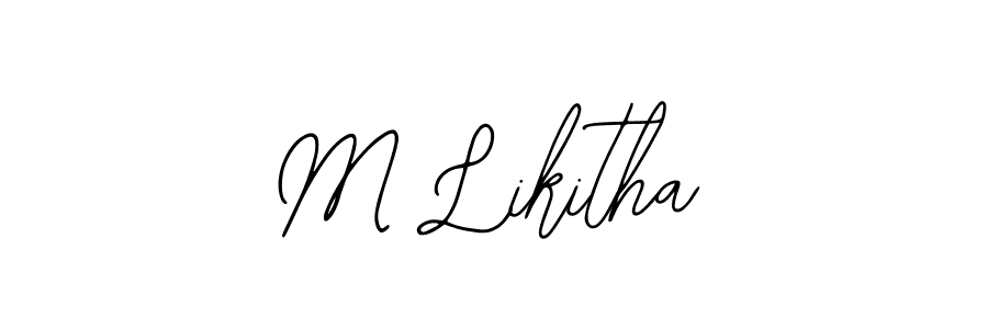 This is the best signature style for the M Likitha name. Also you like these signature font (Bearetta-2O07w). Mix name signature. M Likitha signature style 12 images and pictures png