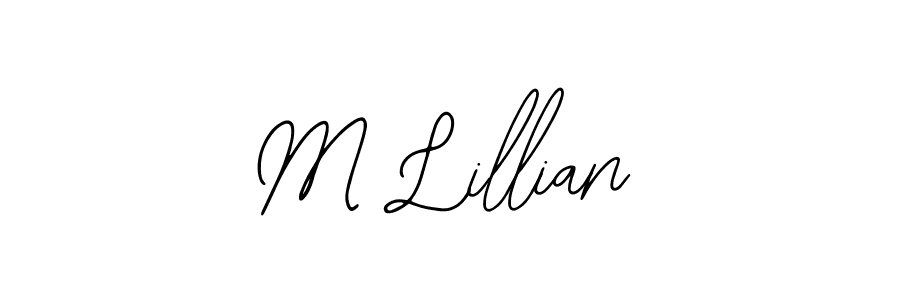 Create a beautiful signature design for name M Lillian. With this signature (Bearetta-2O07w) fonts, you can make a handwritten signature for free. M Lillian signature style 12 images and pictures png