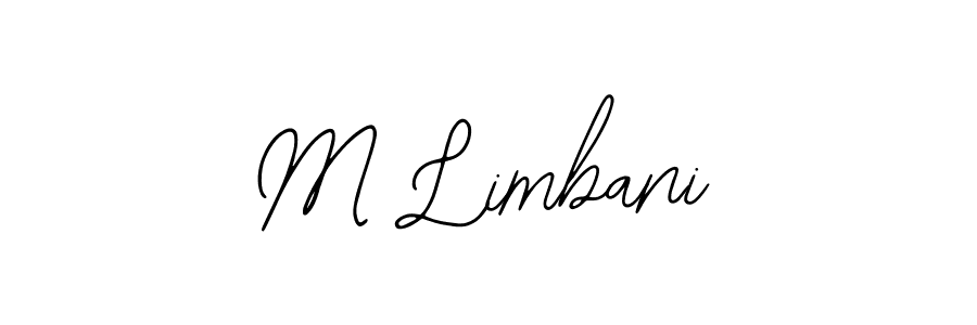 Also You can easily find your signature by using the search form. We will create M Limbani name handwritten signature images for you free of cost using Bearetta-2O07w sign style. M Limbani signature style 12 images and pictures png