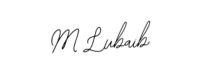 Here are the top 10 professional signature styles for the name M Lubaib. These are the best autograph styles you can use for your name. M Lubaib signature style 12 images and pictures png