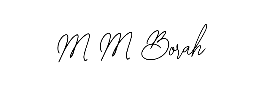 Make a beautiful signature design for name M M Borah. With this signature (Bearetta-2O07w) style, you can create a handwritten signature for free. M M Borah signature style 12 images and pictures png