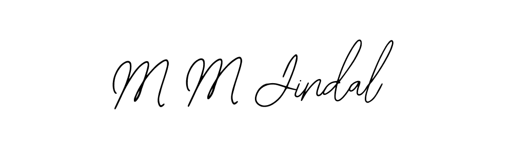 Design your own signature with our free online signature maker. With this signature software, you can create a handwritten (Bearetta-2O07w) signature for name M M Jindal. M M Jindal signature style 12 images and pictures png