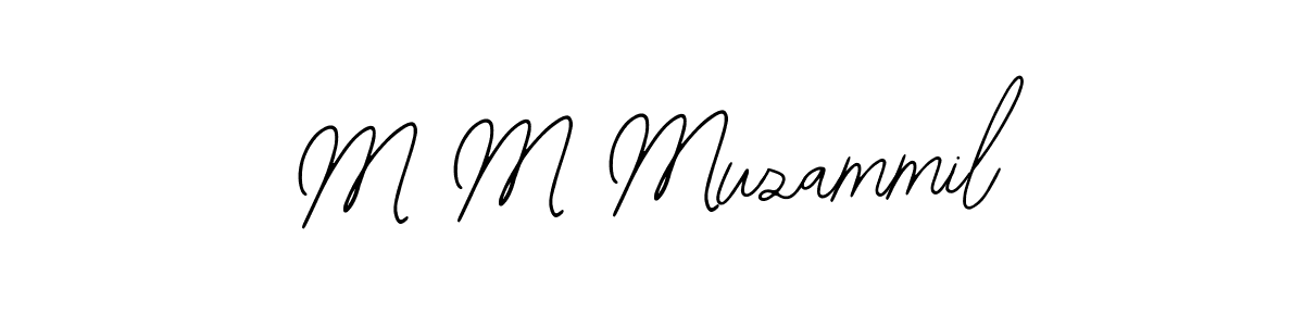 Also we have M M Muzammil name is the best signature style. Create professional handwritten signature collection using Bearetta-2O07w autograph style. M M Muzammil signature style 12 images and pictures png