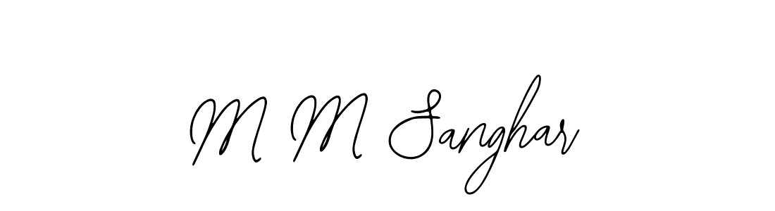 How to Draw M M Sanghar signature style? Bearetta-2O07w is a latest design signature styles for name M M Sanghar. M M Sanghar signature style 12 images and pictures png