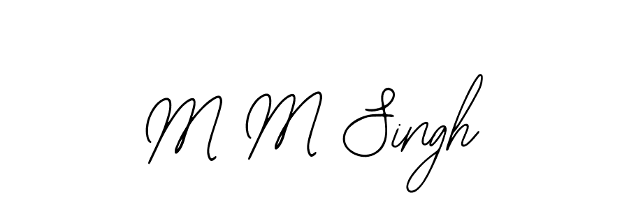 Create a beautiful signature design for name M M Singh. With this signature (Bearetta-2O07w) fonts, you can make a handwritten signature for free. M M Singh signature style 12 images and pictures png