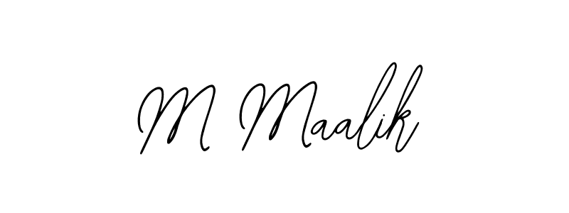 M Maalik stylish signature style. Best Handwritten Sign (Bearetta-2O07w) for my name. Handwritten Signature Collection Ideas for my name M Maalik. M Maalik signature style 12 images and pictures png