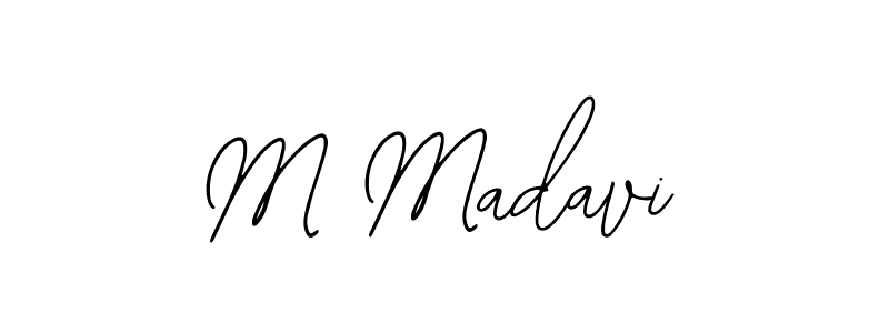Design your own signature with our free online signature maker. With this signature software, you can create a handwritten (Bearetta-2O07w) signature for name M Madavi. M Madavi signature style 12 images and pictures png