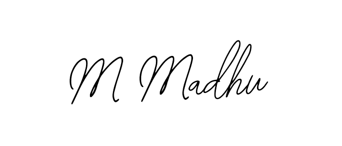 Make a beautiful signature design for name M Madhu. Use this online signature maker to create a handwritten signature for free. M Madhu signature style 12 images and pictures png