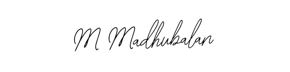 Also we have M Madhubalan name is the best signature style. Create professional handwritten signature collection using Bearetta-2O07w autograph style. M Madhubalan signature style 12 images and pictures png