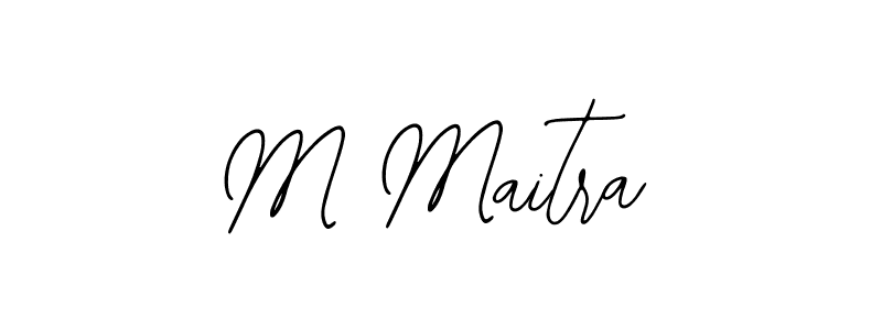 M Maitra stylish signature style. Best Handwritten Sign (Bearetta-2O07w) for my name. Handwritten Signature Collection Ideas for my name M Maitra. M Maitra signature style 12 images and pictures png