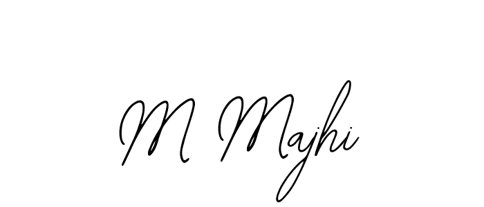 Create a beautiful signature design for name M Majhi. With this signature (Bearetta-2O07w) fonts, you can make a handwritten signature for free. M Majhi signature style 12 images and pictures png