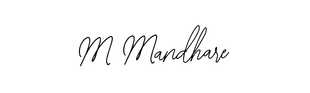 Create a beautiful signature design for name M Mandhare. With this signature (Bearetta-2O07w) fonts, you can make a handwritten signature for free. M Mandhare signature style 12 images and pictures png