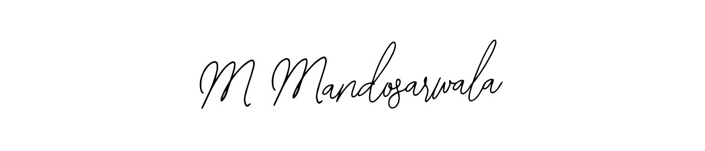 M Mandosarwala stylish signature style. Best Handwritten Sign (Bearetta-2O07w) for my name. Handwritten Signature Collection Ideas for my name M Mandosarwala. M Mandosarwala signature style 12 images and pictures png