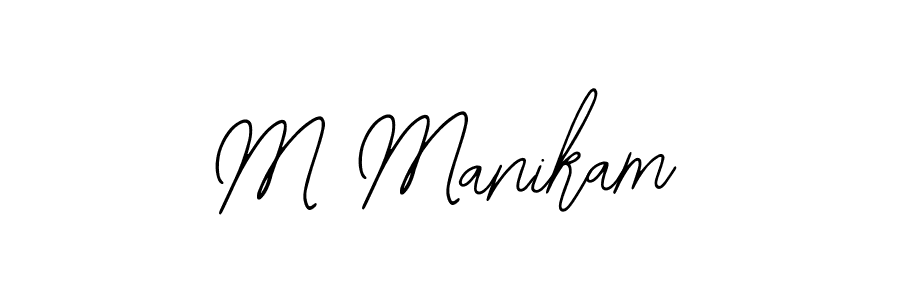 Also You can easily find your signature by using the search form. We will create M Manikam name handwritten signature images for you free of cost using Bearetta-2O07w sign style. M Manikam signature style 12 images and pictures png