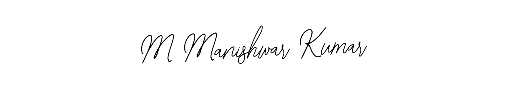 Use a signature maker to create a handwritten signature online. With this signature software, you can design (Bearetta-2O07w) your own signature for name M Manishwar Kumar. M Manishwar Kumar signature style 12 images and pictures png