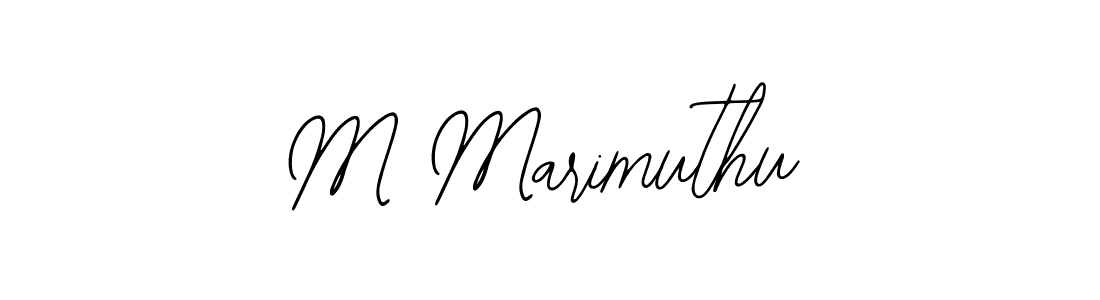 if you are searching for the best signature style for your name M Marimuthu. so please give up your signature search. here we have designed multiple signature styles  using Bearetta-2O07w. M Marimuthu signature style 12 images and pictures png