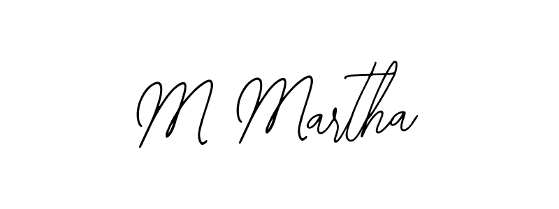 How to make M Martha name signature. Use Bearetta-2O07w style for creating short signs online. This is the latest handwritten sign. M Martha signature style 12 images and pictures png