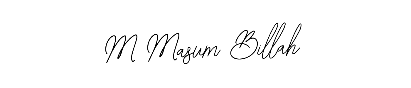 Design your own signature with our free online signature maker. With this signature software, you can create a handwritten (Bearetta-2O07w) signature for name M Masum Billah. M Masum Billah signature style 12 images and pictures png