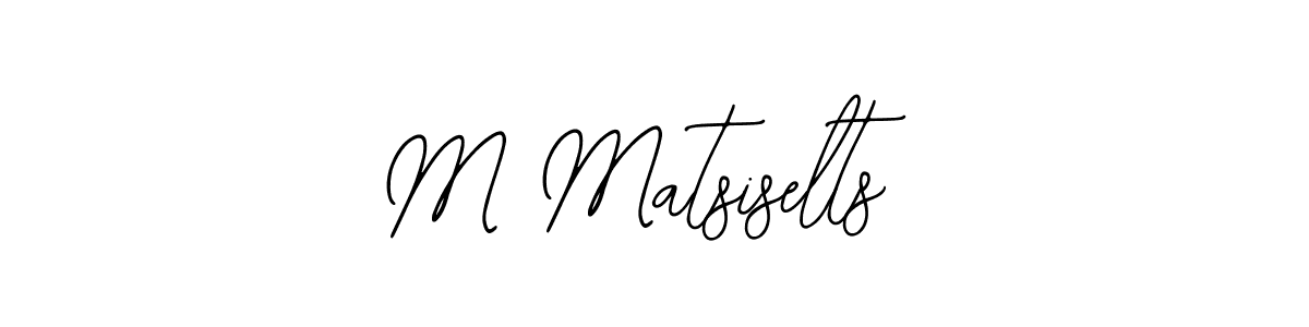 Design your own signature with our free online signature maker. With this signature software, you can create a handwritten (Bearetta-2O07w) signature for name M Matsiselts. M Matsiselts signature style 12 images and pictures png