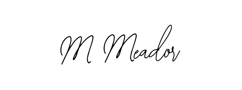 Here are the top 10 professional signature styles for the name M Meador. These are the best autograph styles you can use for your name. M Meador signature style 12 images and pictures png