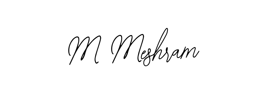 Create a beautiful signature design for name M Meshram. With this signature (Bearetta-2O07w) fonts, you can make a handwritten signature for free. M Meshram signature style 12 images and pictures png