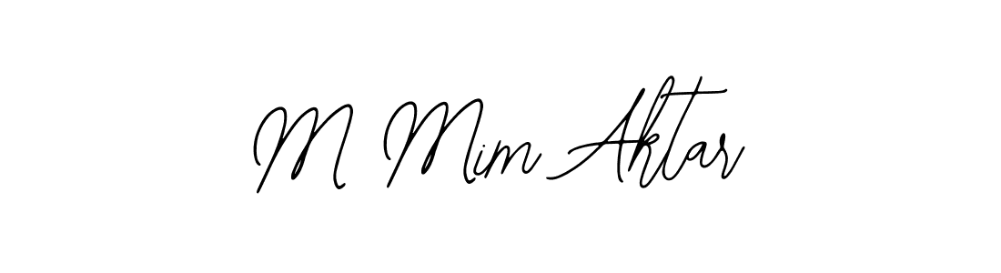 You should practise on your own different ways (Bearetta-2O07w) to write your name (M Mim Aktar) in signature. don't let someone else do it for you. M Mim Aktar signature style 12 images and pictures png