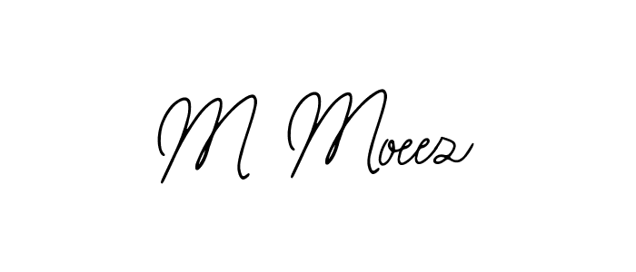 You should practise on your own different ways (Bearetta-2O07w) to write your name (M Moeez) in signature. don't let someone else do it for you. M Moeez signature style 12 images and pictures png