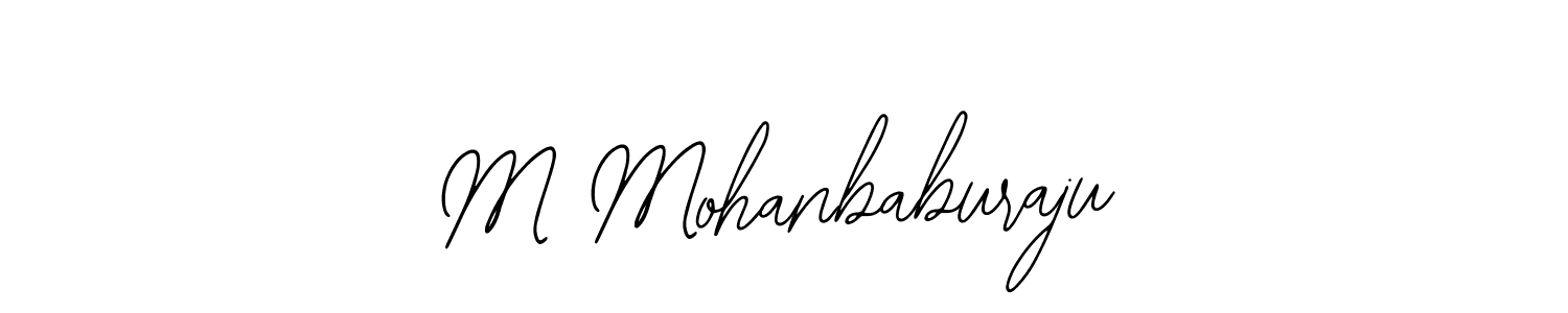 Bearetta-2O07w is a professional signature style that is perfect for those who want to add a touch of class to their signature. It is also a great choice for those who want to make their signature more unique. Get M Mohanbaburaju name to fancy signature for free. M Mohanbaburaju signature style 12 images and pictures png