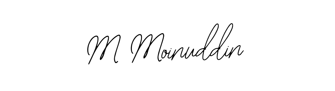 The best way (Bearetta-2O07w) to make a short signature is to pick only two or three words in your name. The name M Moinuddin include a total of six letters. For converting this name. M Moinuddin signature style 12 images and pictures png