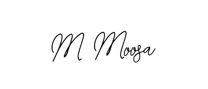 M Moosa stylish signature style. Best Handwritten Sign (Bearetta-2O07w) for my name. Handwritten Signature Collection Ideas for my name M Moosa. M Moosa signature style 12 images and pictures png