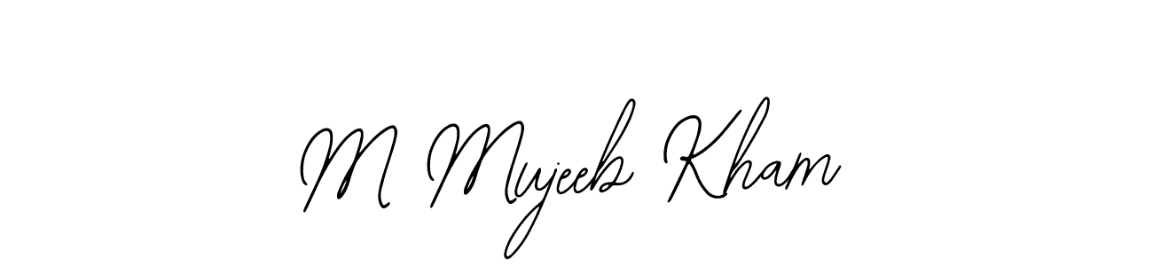 Make a beautiful signature design for name M Mujeeb Kham. Use this online signature maker to create a handwritten signature for free. M Mujeeb Kham signature style 12 images and pictures png