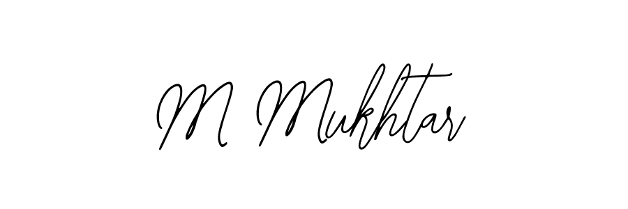 How to make M Mukhtar signature? Bearetta-2O07w is a professional autograph style. Create handwritten signature for M Mukhtar name. M Mukhtar signature style 12 images and pictures png