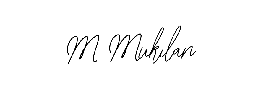 This is the best signature style for the M Mukilan name. Also you like these signature font (Bearetta-2O07w). Mix name signature. M Mukilan signature style 12 images and pictures png