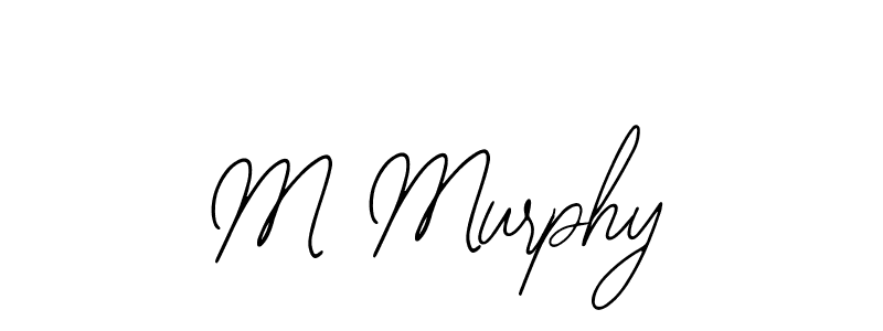 How to make M Murphy name signature. Use Bearetta-2O07w style for creating short signs online. This is the latest handwritten sign. M Murphy signature style 12 images and pictures png