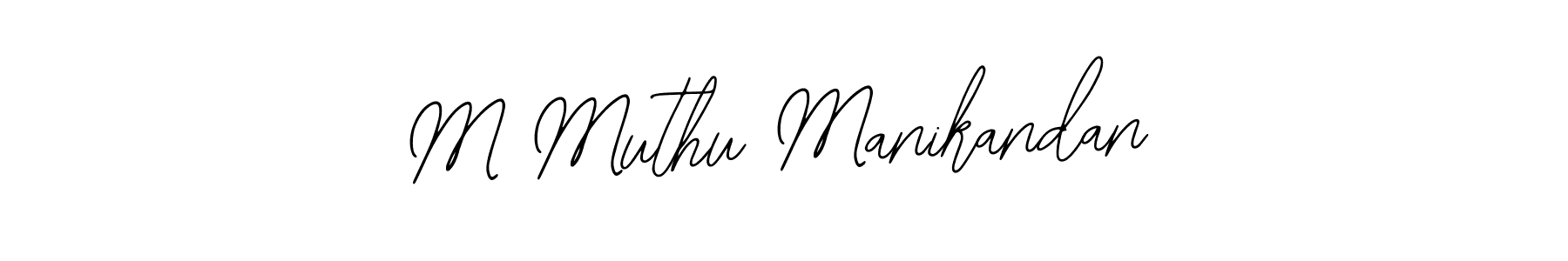 Design your own signature with our free online signature maker. With this signature software, you can create a handwritten (Bearetta-2O07w) signature for name M Muthu Manikandan. M Muthu Manikandan signature style 12 images and pictures png